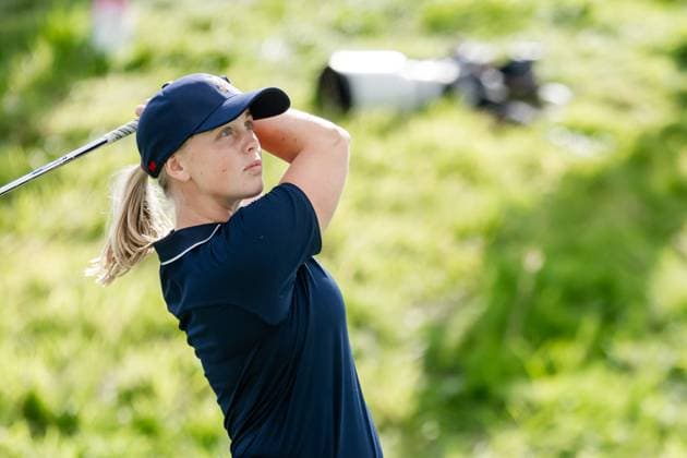 240807 Maja Stark of Sweden competing in women s individual golf round 1 during day 12 of the Paris 2024 Olympic Games, Olympische Spiele, Olympia, OS on August 7, 2024 in Paris. Photo: Ludvig Thunman BILDBYRAN kod LT LT0662 golf olympic games olympics os ol olympiska spel olympiske leker paris 2024 paris-os paris-ol 12 bbeng Copyright: LUDVIGxTHUNMAN BB240807LT065