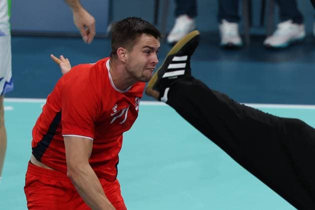 Sport Themen der Woche KW32 Sport Bilder des Tages Paris 2024, Handball, Männer, Norwegen - Slowenien JEUX OLYMPIQUES PARIS 2024 PHOTOPQR VOIX DU NORD Ludovic Maillard ; 07 08 2024 ; Villeneuve d ascq le 07 08 2024 handball hommes Norvège - Slovénie handball Jeux Olympiques Hommes 2024, Quarts de finale - The Paris 2024 Summer Olympic Games, Olympische Spiele, Olympia, OS (Jul 26-Aug 11, 2024). *** Local Caption *** 1 NORD PAS DE CALAIS France  Copyright: xPHOTOPQR VOIXxDUxNORD MAXPPPxMaillardx 20240807VDN8199 20240807VDN8191