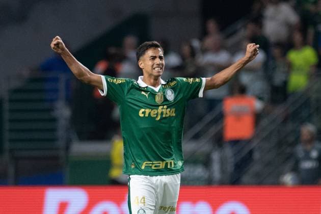 Match between Palmeiras and Flamengo for the 2024 Copa do Brasil Sao Paulo (SP), 07 08 2024 - COPA DO BRASIL PALMEIRAS VS FLAMENGO - Player Vitor Reis celebrates his goal in a match between Palmeiras and Flamengo, valid for the second leg of the round of 16 of the Copa do Brasil 2024, on the night this Wednesday, August 7, 2024, at Allianz Parque, in Sao Paulo-SP. (Foto: Ronaldo Barreto Thenews2 imago images)  Copyright: xRONALDOxBARRETOx