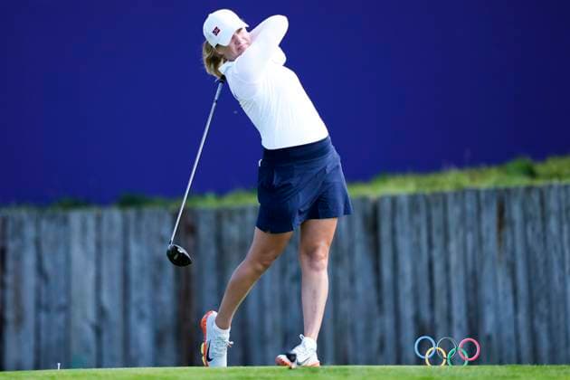 Paris 2024 Summer Olympics Paris, France 20240808 Celine Borge on day two of the golf tournament at Le Golf National during the Paris 2024 Summer Olympics Photo Beate Oma Dahle NTB Paris France EDITORIAL USE ONLY RESTRICTED USE FOR BETTING COMPANIES  Copyright: xBeatexOmaxDahlex xNTBx