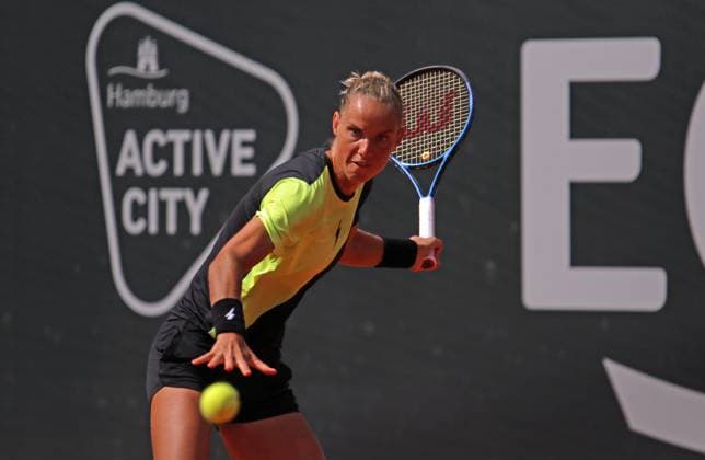 Feature: WTA, Tennis Damen 125, Damen-Turnier: Ladies Hamburg Open, Viertelfinale: Arantxa Rus (Niederlande).