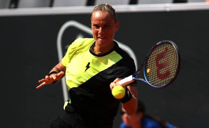 Feature: WTA, Tennis Damen 125, Damen-Turnier: Ladies Hamburg Open, Viertelfinale: Arantxa Rus (Niederlande).
