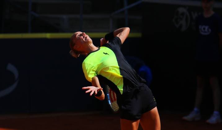 Feature: WTA, Tennis Damen 125, Damen-Turnier: Ladies Hamburg Open, Viertelfinale: Arantxa Rus (Niederlande).