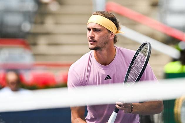 ATP, Tennis Herren National Bank Open 2024 MONTREAL, QC, CANADA - AUGUST 08: Look on Alexander Zverev (GER) near the net during a second round match at ATP National Bank Open on August 08, 2024 at IGA Stadium in Montreal, QC, Canada (Photo by David Kirouac) Copyright: xBEAUTIFULxSPORTS Kirouacx