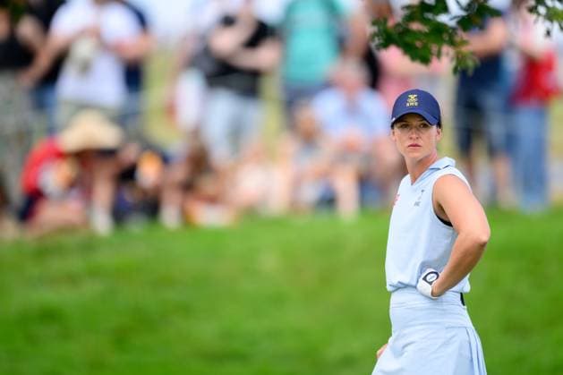 240809 Linn Grant of Sweden competes in women s individual golf round 3 during day 14 of the Paris 2024 Olympic Games, Olympische Spiele, Olympia, OS on August 9, 2024 in Paris. Photo: Ludvig Thunman BILDBYRAN kod LT LT0665 golf olympic games olympics os ol olympiska spel olympiske leker paris 2024 paris-os paris-ol 14 bbeng sverige Copyright: LUDVIGxTHUNMAN BB240809LT010