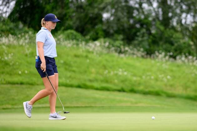 240809 Maja Stark of Sweden competes in women s individual golf round 3 during day 14 of the Paris 2024 Olympic Games, Olympische Spiele, Olympia, OS on August 9, 2024 in Paris. Photo: Ludvig Thunman BILDBYRAN kod LT LT0665 golf olympic games olympics os ol olympiska spel olympiske leker paris 2024 paris-os paris-ol 14 bbeng sverige Copyright: LUDVIGxTHUNMAN BB240809LT025