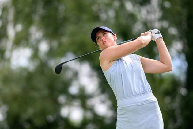 240809 Linn Grant of Sweden competes in women s individual golf round 3 during day 14 of the Paris 2024 Olympic Games, Olympische Spiele, Olympia, OS on August 9, 2024 in Paris. Photo: Ludvig Thunman BILDBYRAN kod LT LT0665 golf olympic games olympics os ol olympiska spel olympiske leker paris 2024 paris-os paris-ol 14 bbeng sverige Copyright: LUDVIGxTHUNMAN BB240809LT023