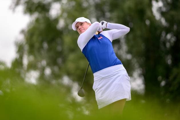 240809 Cecilia Borge of Norway competes in women s individual golf round 3 during day 14 of the Paris 2024 Olympic Games, Olympische Spiele, Olympia, OS on August 9, 2024 in Paris. Photo: Ludvig Thunman BILDBYRAN kod LT LT0665 golf olympic games olympics os ol olympiska spel olympiske leker paris 2024 paris-os paris-ol 14 bbeng norge Copyright: LUDVIGxTHUNMAN BB240809LT031