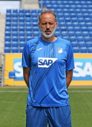 Trainer Pelegrino Matarazzo , TSG 1899 Hoffenheim . Porträttermin TSG 1899 Hoffenheim 2024-2025 . Sinsheim, GER, 07.08.2024 ,Fussball 1. Bundesliga 2024 2025 . Editorial use only !