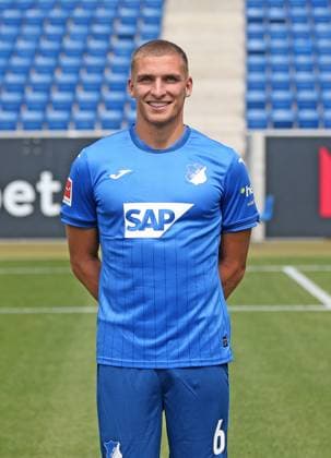 Grischa Prömel , TSG 1899 Hoffenheim . Porträttermin TSG 1899 Hoffenheim 2024-2025 . Sinsheim, GER, 07.08.2024 ,Fussball 1. Bundesliga 2024 2025 . Editorial use only !