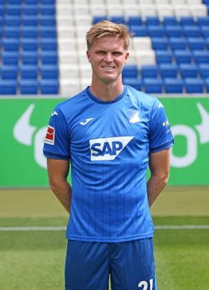 Marius Bülter , TSG 1899 Hoffenheim . Porträttermin TSG 1899 Hoffenheim 2024-2025 . Sinsheim, GER, 07.08.2024 ,Fussball 1. Bundesliga 2024 2025 . Editorial use only !