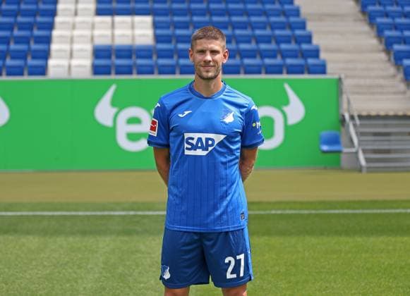 Andrej Kramaric , TSG 1899 Hoffenheim . Porträttermin TSG 1899 Hoffenheim 2024-2025 . Sinsheim, GER, 07.08.2024 ,Fussball 1. Bundesliga 2024 2025 . Editorial use only !