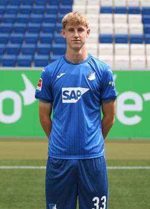Max Moerstedt , TSG 1899 Hoffenheim . Porträttermin TSG 1899 Hoffenheim 2024-2025 . Sinsheim, GER, 07.08.2024 ,Fussball 1. Bundesliga 2024 2025 . Editorial use only !
