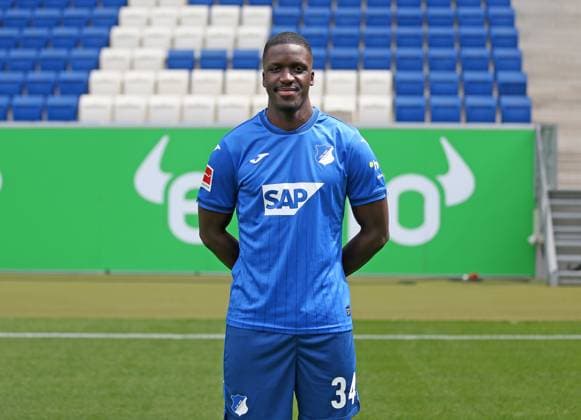 Stanley Nsoki , TSG 1899 Hoffenheim . Porträttermin TSG 1899 Hoffenheim 2024-2025 . Sinsheim, GER, 07.08.2024 ,Fussball 1. Bundesliga 2024 2025 . Editorial use only !