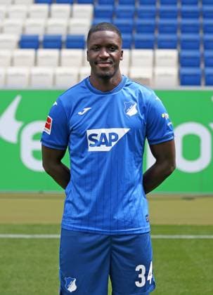 Stanley Nsoki , TSG 1899 Hoffenheim . Porträttermin TSG 1899 Hoffenheim 2024-2025 . Sinsheim, GER, 07.08.2024 ,Fussball 1. Bundesliga 2024 2025 . Editorial use only !