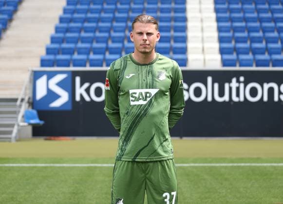 Luca Philipp , TSG 1899 Hoffenheim . Porträttermin TSG 1899 Hoffenheim 2024-2025 . Sinsheim, GER, 07.08.2024 ,Fussball 1. Bundesliga 2024 2025 . Editorial use only !