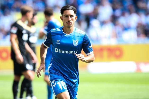 Jason Ceka (1. FC Magdeburg,10) - 2. Fussball Bundesliga Saison 2024-2025 1. FC Magdeburg vs. SV 07 Elversberg in der Avnet Arena in Magdeburg - Aktion,Fußball,Mann,Männer,Deutschland,03.08.2024