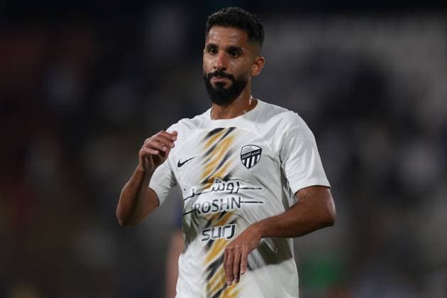 Monza, Italy, 7th August 2024. Saleh Al-Sheri of Al-Ittihad reacts following the final whistle of the Pre Season Friendly match at U-Power Stadium, Monza. Picture credit should read: Jonathan Moscrop Sportimage EDITORIAL USE ONLY. No use with unauthorised audio, video, data, fixture lists, club league logos or live services. Online in-match use limited to 120 images, no video emulation. No use in betting, games or single club league player publications. SPI-3241-0146