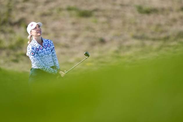 240810 Madelene Stavnar of Norway during the final round of the women s individual stroke play golf during day 15 of the Paris 2024 Olympic Games, Olympische Spiele, Olympia, OS on August 10, 2024 in Paris. Photo: Petter Arvidson BILDBYRAN kod PA PA0868 golf olympic games olympics os ol olympiska spel olympiske leker paris 2024 paris-os paris-ol bbeng dam Copyright: PETTERxARVIDSON BB240810PA002