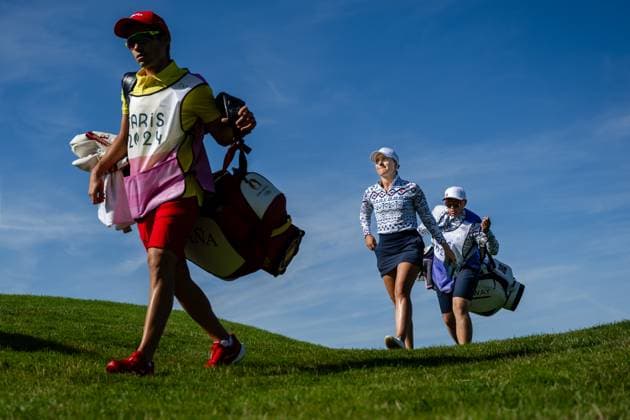 240810 Madelene Stavnar of Norway during the final round of the women s individual stroke play golf during day 15 of the Paris 2024 Olympic Games, Olympische Spiele, Olympia, OS on August 10, 2024 in Paris. Photo: Petter Arvidson BILDBYRAN kod PA PA0868 golf olympic games olympics os ol olympiska spel olympiske leker paris 2024 paris-os paris-ol bbeng dam Copyright: PETTERxARVIDSON BB240810PA009