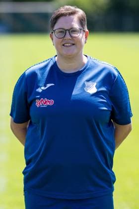 Sarah Böser (Team-Managerin, TSG), Einzelbild, Einzelfoto, Aktion, Action, Porträt, Portrait, 29.07.2024, St.Leon-Rot (Deutschland), Fussball, Frauen, TSG 1899 Hoffenheim Porträttermin 2024 25