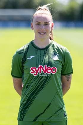 Laura Johanna Dick (Torwart, Torhüterin, TSG, 21), Einzelbild, Einzelfoto, Aktion, Action, Porträt, Portrait, 29.07.2024, St.Leon-Rot (Deutschland), Fussball, Frauen, TSG 1899 Hoffenheim Porträttermin 2024 25