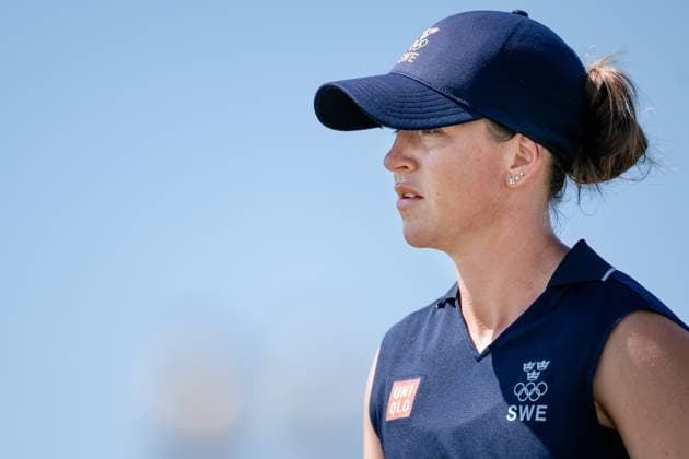 240810 Linn Grant of Sweden during the final round of the women s individual stroke play golf during day 15 of the Paris 2024 Olympic Games, Olympische Spiele, Olympia, OS on August 10, 2024 in Paris. Photo: Petter Arvidson BILDBYRAN kod PA PA0868 golf olympic games olympics os ol olympiska spel olympiske leker paris 2024 paris-os paris-ol bbeng dam Copyright: PETTERxARVIDSON BB240810PA054