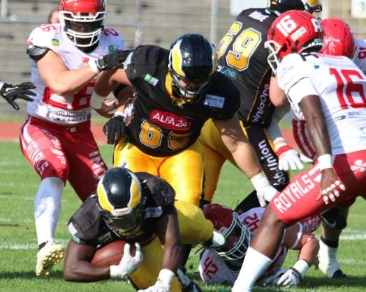 American Football GFL Berlin Adler - Potsdam Royals 10.08.2024 Copyright: xmix1pressx