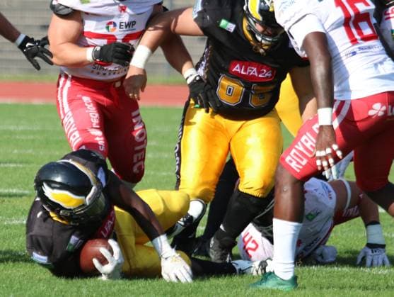American Football GFL Berlin Adler - Potsdam Royals 10.08.2024 Copyright: xmix1pressx