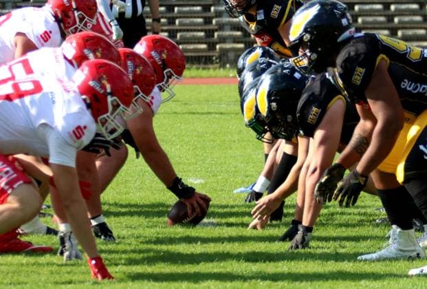 American Football GFL Berlin Adler - Potsdam Royals 10.08.2024 Copyright: xmix1pressx