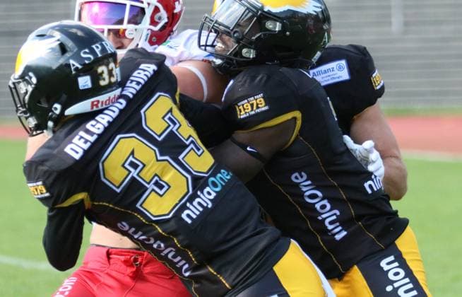 American Football GFL Berlin Adler - Potsdam Royals 10.08.2024 Copyright: xmix1pressx