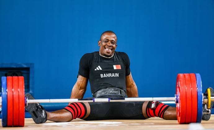 Sport Themen der Woche KW32 Sport Bilder des Tages FRANCE, PARIS - AUGUST 10, 2024: Bahrain s Lesman Montano competes in the men s 102kg weightlifting event at the 2024 Summer Olympic Games, Olympische Spiele, Olympia, OS at South Paris Arena 6. Alexander Shcherbak TASS  72967028