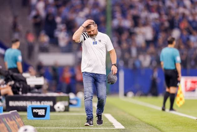 Hamburg, 10. August 2024 - Fußball, 2. Bundesliga 2024 25, Hamburger SV - Hertha BSC: Steffen Baumgart (Hamburger SV, Trainer) DFL REGULATIONS PROHIBIT ANY USE OF PHOTOGRAPHS AS IMAGE SEQUENCES AND OR QUASI-VIDEO.