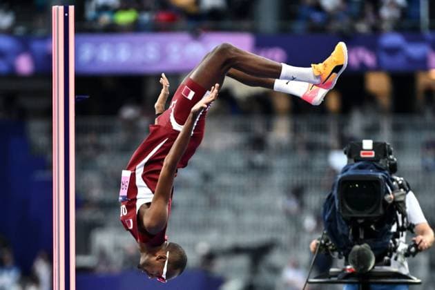 Bilder des Jahres 2024, Sport 08 August Sport Themen der Woche KW32 Parigi (Francia) 10 08 2024 - Olimpiadi Parigi 2024 atletica foto Image nella foto: Mutaz Essa Barshim 