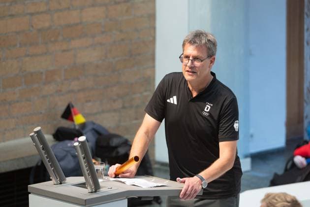 Thomas WEIKERT, DOSB-Praesident, Rueckkehr der Deutschen Olympiamannschaft Team D von den Olympischen Spielen 2024 in Paris Frankreich und Empfang in Koeln am 12.10.2024 in Koeln, Â