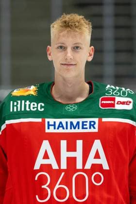 Konrad Fiedler 34 (Augsburger Panther), Mannschafts und Portraitbilder, Augsburger Panther, Saison 2024 2025, Eishockey, Penny-DEL, 12.08.2024 Augsburg Bayern Deutschland