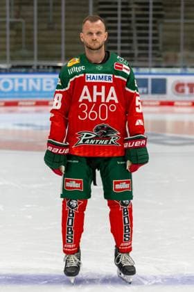 Maximilian Renner 58 (Augsburger Panther), Mannschafts und Portraitbilder, Augsburger Panther, Saison 2024 2025, Eishockey, Penny-DEL, 12.08.2024 Augsburg Bayern Deutschland