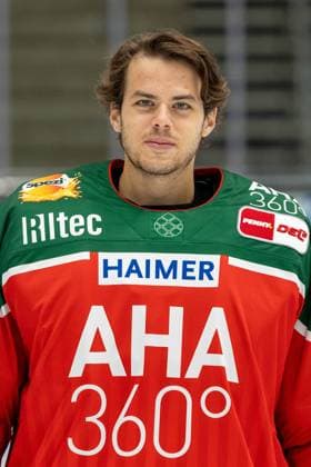 Strauss Mann 38 (Augsburger Panther), Mannschafts und Portraitbilder, Augsburger Panther, Saison 2024 2025, Eishockey, Penny-DEL, 12.08.2024 Augsburg Bayern Deutschland