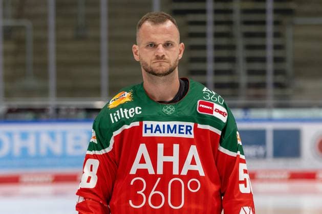 Maximilian Renner 58 (Augsburger Panther), Mannschafts und Portraitbilder, Augsburger Panther, Saison 2024 2025, Eishockey, Penny-DEL, 12.08.2024 Augsburg Bayern Deutschland