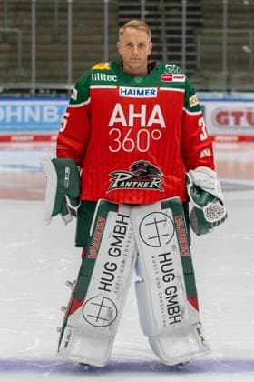 Markus Keller 35 (Augsburger Panther), Mannschafts und Portraitbilder, Augsburger Panther, Saison 2024 2025, Eishockey, Penny-DEL, 12.08.2024 Augsburg Bayern Deutschland
