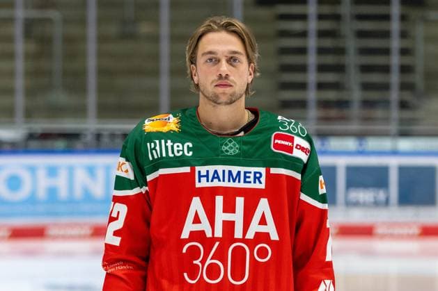 Riley McCourt 72 a58 (Augsburger Panther), Mannschafts und Portraitbilder, Augsburger Panther, Saison 2024 2025, Eishockey, Penny-DEL, 12.08.2024 Augsburg Bayern Deutschland