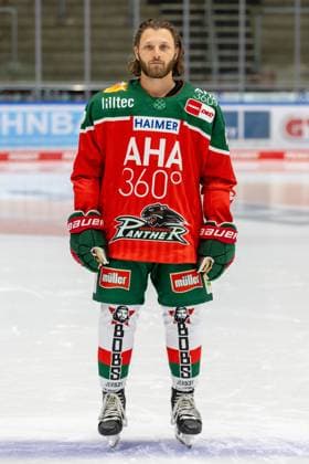 Anthony Louis 18 (Augsburger Panther), Mannschafts und Portraitbilder, Augsburger Panther, Saison 2024 2025, Eishockey, Penny-DEL, 12.08.2024 Augsburg Bayern Deutschland