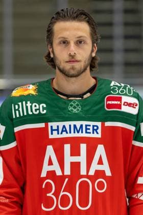 Riley Damiani 19 (Augsburger Panther), Mannschafts und Portraitbilder, Augsburger Panther, Saison 2024 2025, Eishockey, Penny-DEL, 12.08.2024 Augsburg Bayern Deutschland