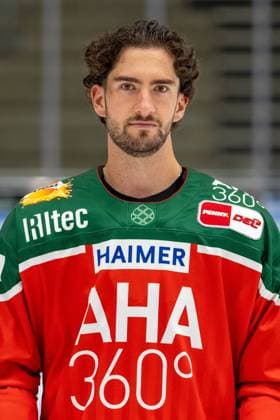 Leon van der Linde 43 (Augsburger Panther), Mannschafts und Portraitbilder, Augsburger Panther, Saison 2024 2025, Eishockey, Penny-DEL, 12.08.2024 Augsburg Bayern Deutschland