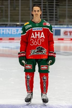 Christian Hanke 25 (Augsburger Panther), Mannschafts und Portraitbilder, Augsburger Panther, Saison 2024 2025, Eishockey, Penny-DEL, 12.08.2024 Augsburg Bayern Deutschland