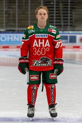 Florian Elias 67 (Augsburger Panther), Mannschafts und Portraitbilder, Augsburger Panther, Saison 2024 2025, Eishockey, Penny-DEL, 12.08.2024 Augsburg Bayern Deutschland