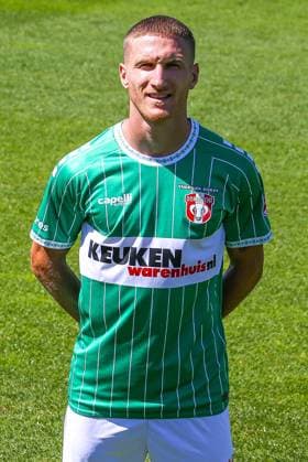DORDRECHT, 12-08-2024, M-Scores Stadion, Dutch first division Football, season 2024 2025, Photocall FC Dordrecht, Leo Seydoux of FC Dordrecht Photocall FC Dordrecht  x26026810x Copyright: