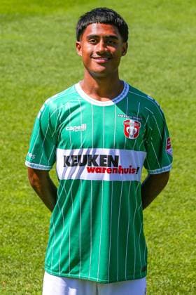 DORDRECHT, 12-08-2024, M-Scores Stadion, Dutch first division Football, season 2024 2025, Photocall FC Dordrecht, Mauresmo Hinoke of FC Dordrecht Photocall FC Dordrecht  x26026814x Copyright: