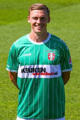 DORDRECHT, 12-08-2024, M-Scores Stadion, Dutch first division Football, season 2024 2025, Photocall FC Dordrecht, Sem Valk of FC Dordrecht Photocall FC Dordrecht  x26026832x Copyright: