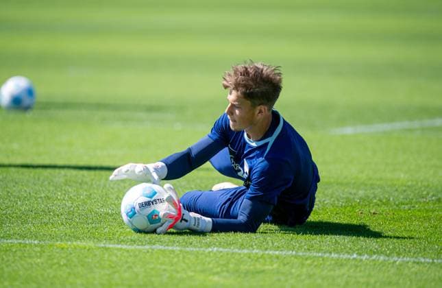 Fussball, Herren, Saison 2024 25, 2. Bundesliga, Hertha BSC, Training, Torhüter Dennis Smarsch (Hertha BSC), 13.08. 2024,